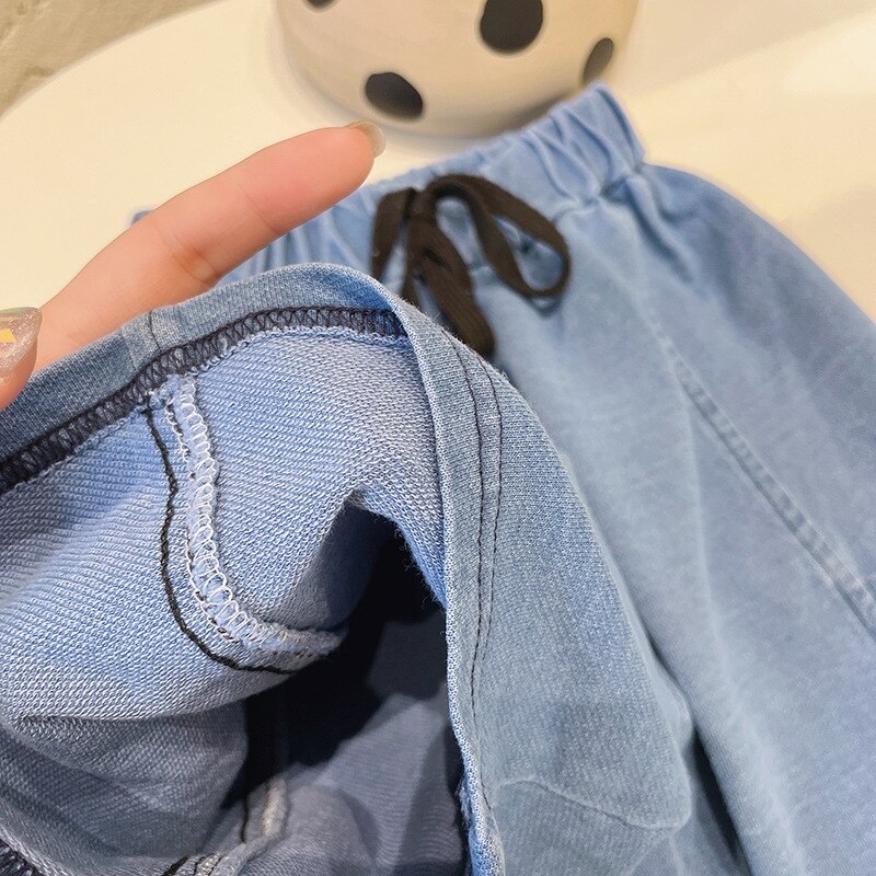 Kinderen Denim Shorts Mode Zomer Baby Jongens En Meisjes Solid Casual Korte Broek Peuter Broek Shorts Jeans 2-7Y