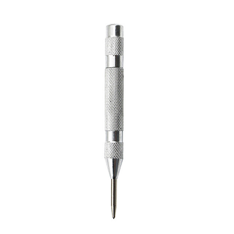 Punzón central automático, taladro de Metal General para carpintería, herramientas manuales de punzón automático con resorte ajustable para Metal y madera: Naranja
