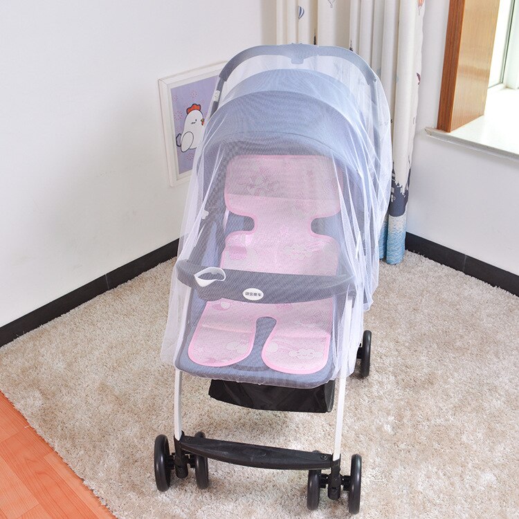 Children's Cart Mosquito Net Baby Cart Mosquito Net Increased Encryption Baby Cart Full-cover Universal: white