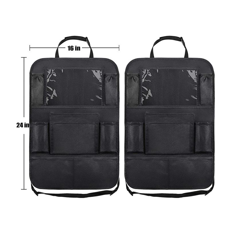 1pc Car Multifunctional Storage Bag Car Rear Seat Storage Bag Mobile Phone Book Bag Tablet Computer Mobile Phone Beverage Tissue