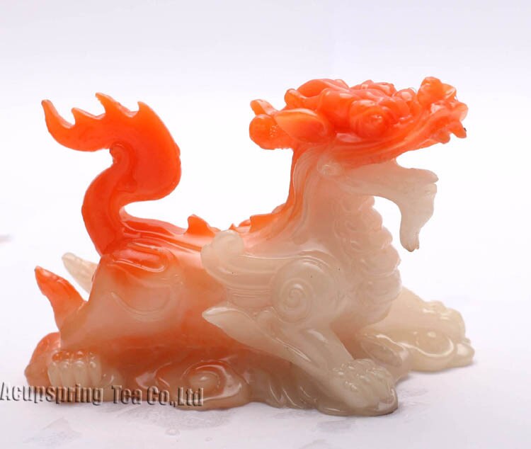 Mascotte allochroïque | kylin jaune, licorne chinoise, Fengshui, meilleurs , , arts et artisanat, ornement, thé pet,S1030B