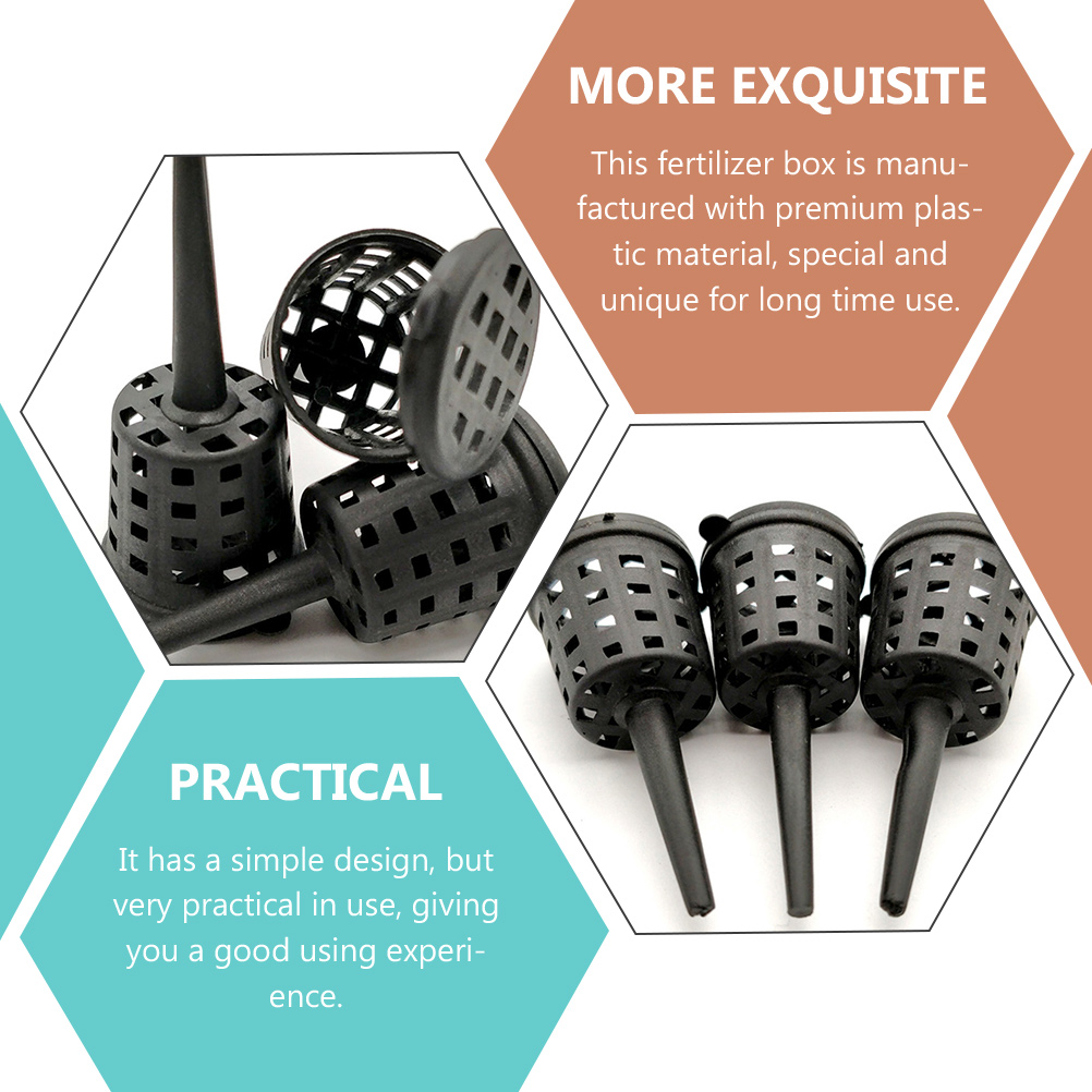 100pcs Small Plant Fertilizer Boxes Plants Grow Fertilizer Baskets with Covers