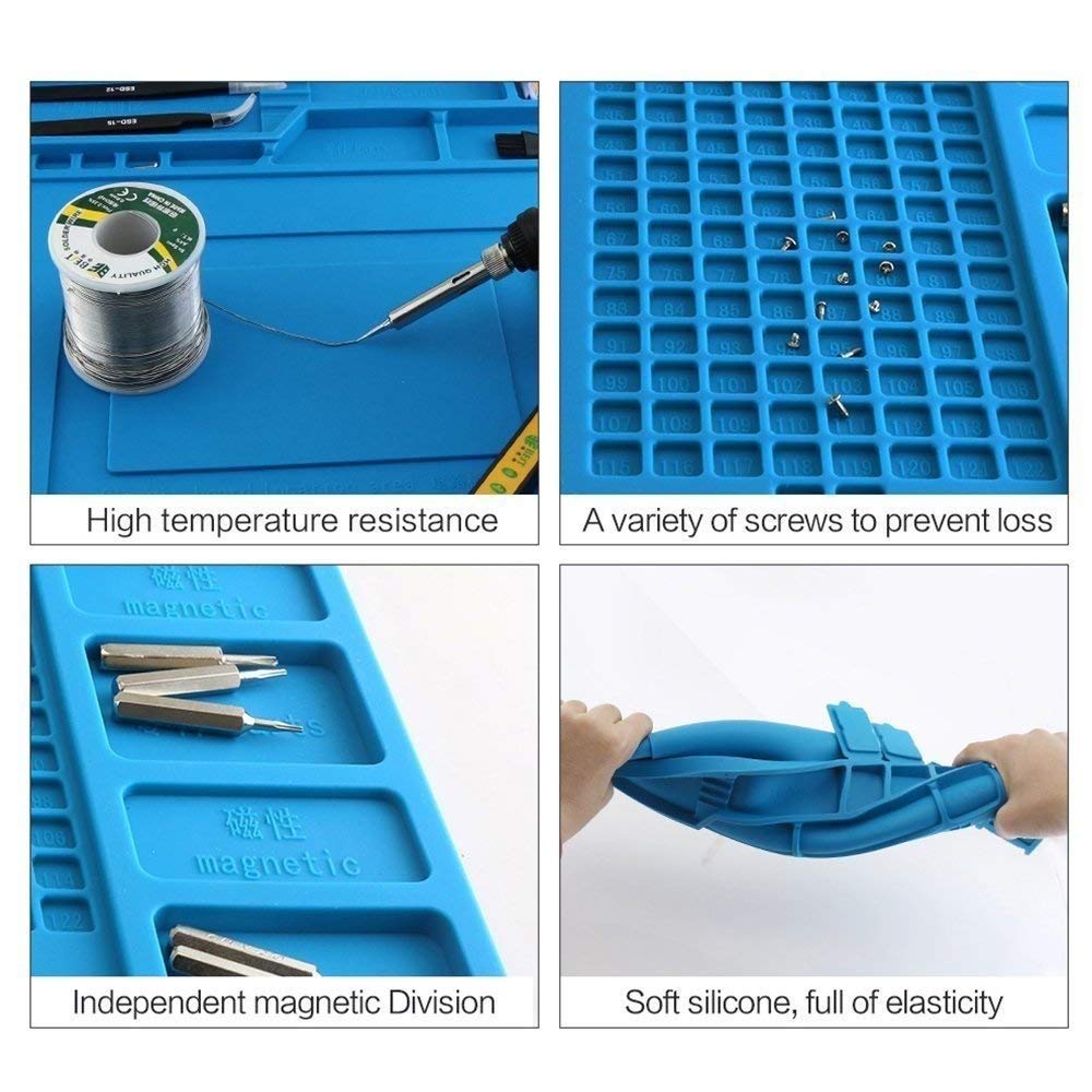 ESD Heat Insulation Working Mat Heat-resistant BGA Soldering Station Repair Insulation Pad Insulator Pad Maintenance Platform