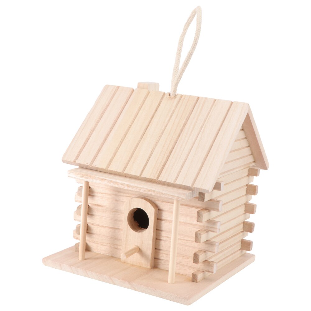 Outdoor Bird Cage Pet Bird Cage Hanging Wooden Birdcage Bird Hatching Box