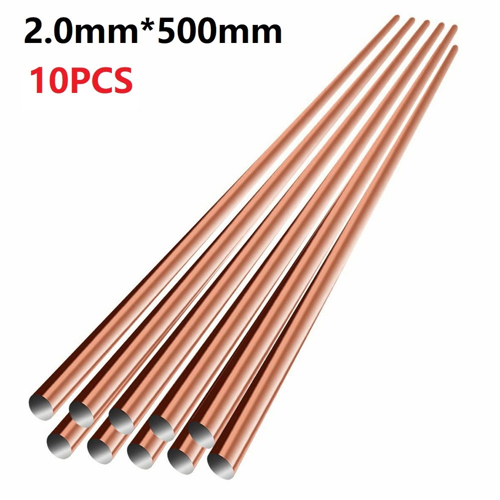 Varilla de soldadura de cobre fosforoso, alambre de soldadura para aire acondicionado, refrigerador, soldadura de tubo de cobre de 1/1mm, 5/10 piezas, 2/2, 5/500mm