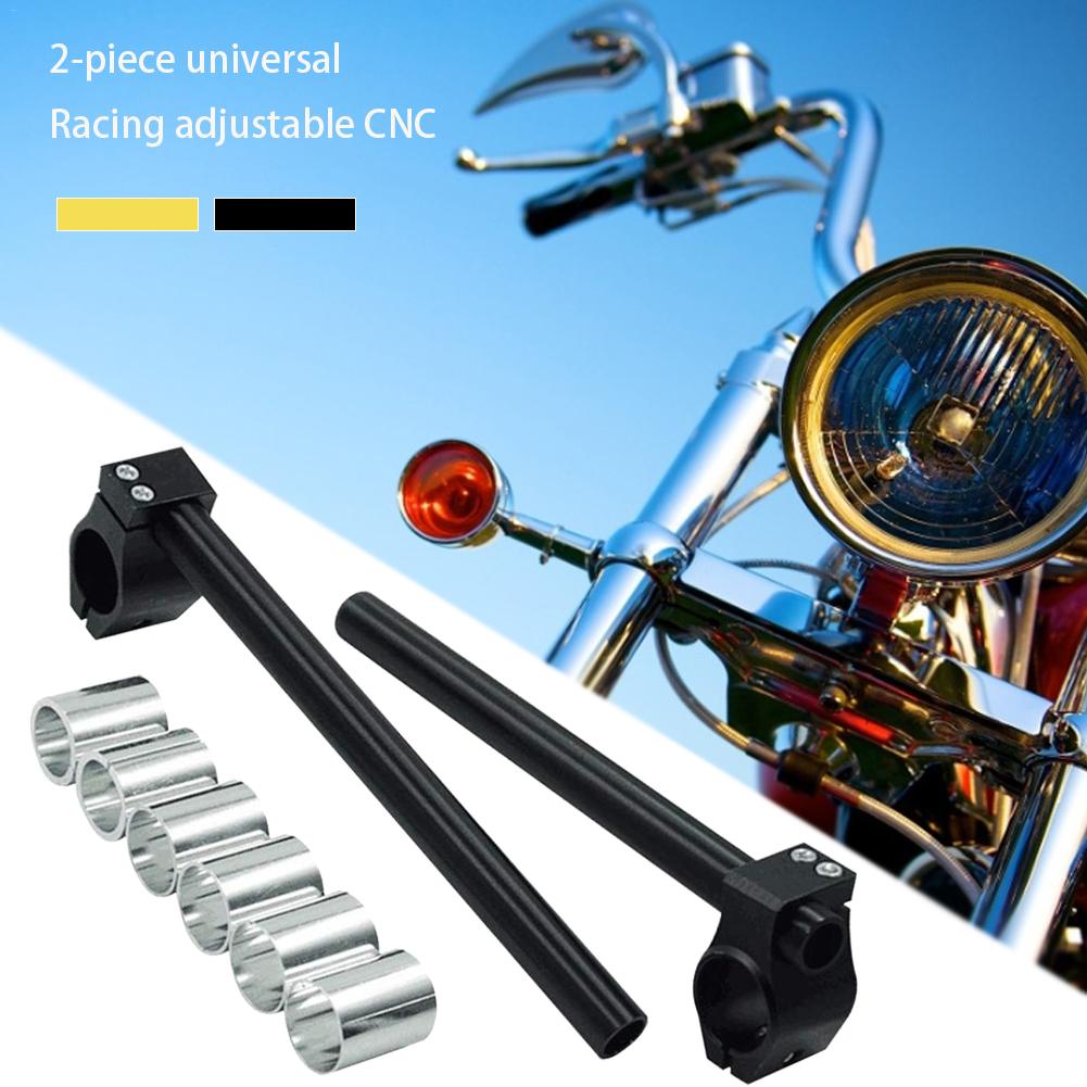 2 stk universell Racing justerbar cnc 26mm 30mm 31mm klips på gaffelstyret håndtak til kafe racer motorsykkel tilbehør