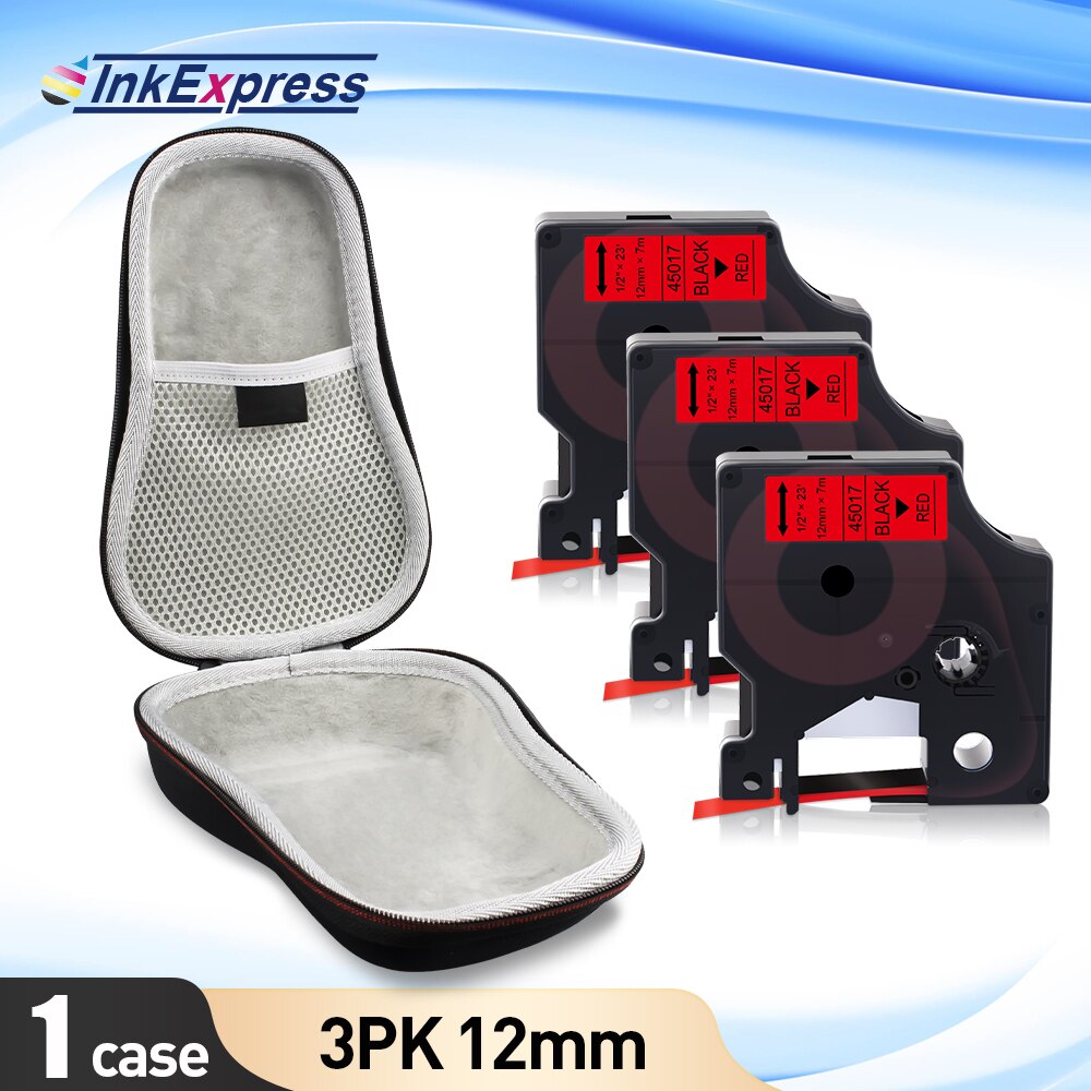 Przenośna drukarka do etykiet skrzynka dla Dymo LabelManager 160 280 drukarka etykiet COLORPOP EVA Box LM160 torba ochronna torba 45013 taśma: 1 Case-Set 7