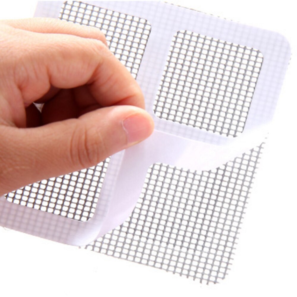 10Pcs Fix Netto Venster Zelfklevende Anti Mosquito Fly Insect Insect Reparatie Screen Wall Patch Stickers Mesh Venster Scherm
