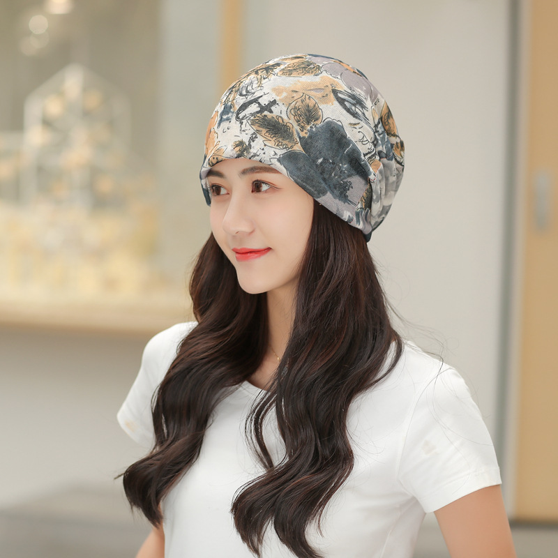 Chapeau Turban en coton élastique | chapeau couleur unie pour femmes, foulard , Bonnet intérieur Hijabs, casquette Hijab femme musulmane, enroulé pour la tête: A-07