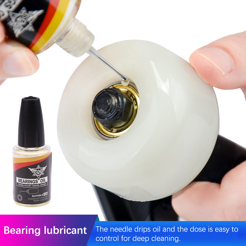 1 botella de aceite lubricante para reparación de rodamientos de monopatín, 20ml, aceite lubricante para patines, tabla de deriva