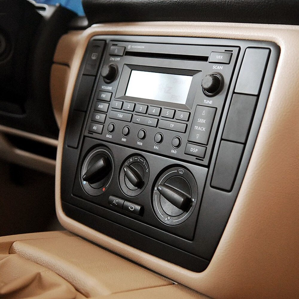 3b0858069 abs preto interior traço console central guarnição moldura do painel de rádio face quadro para vw passat b5 2001 2002 2003 2004 2005