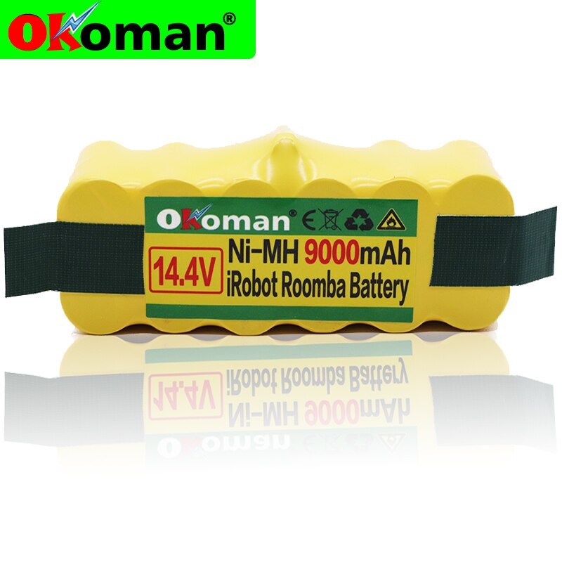 Batería de repuesto de 14,4 v para iRobot Roomba, batería de 9000mAh para iRobot Roomba Serie 500, 600, 700, 800