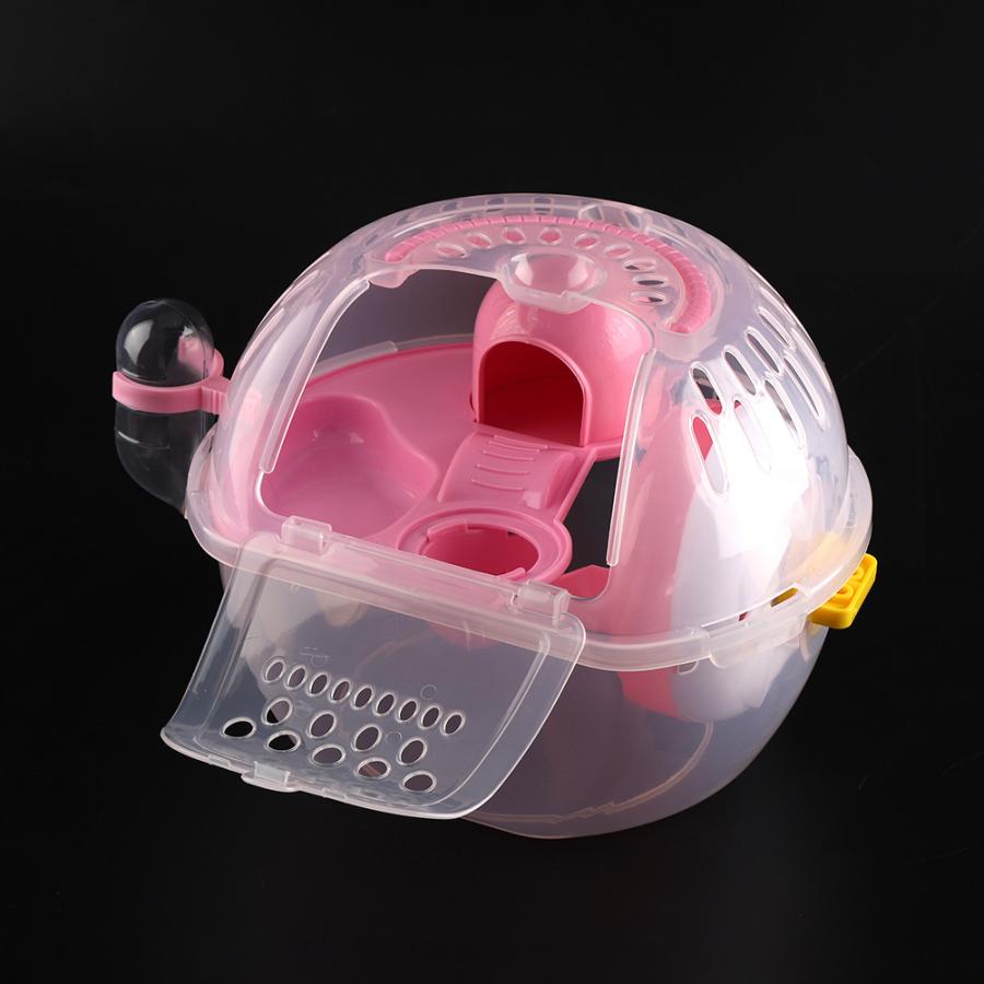 Hamster House Cage Portable Hamster Cage Transparent Plastic Mouse House -equipped Accessories Hamster Style: Camouflage