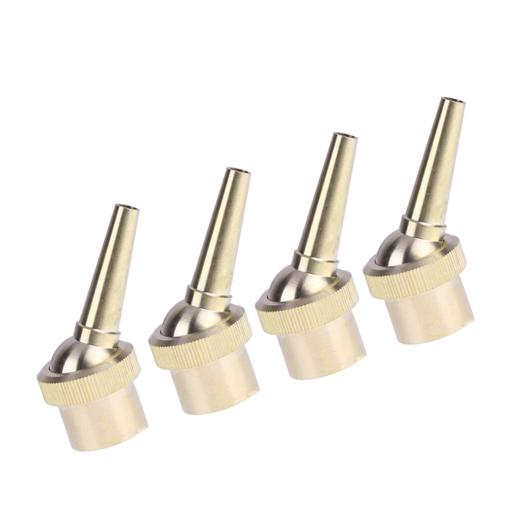 4 szt. Mosiężna prosta fontanna ogrodowa dysza wodna. Złoty kolor