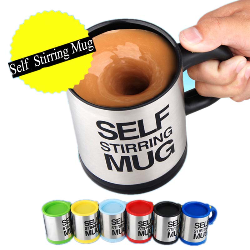 400ml Mokken Automatische Elektrische Lazy Zelf Roeren Mok Cup Koffie Melk Mengen Mok Smart Rvs Sap Mix Cup drinkware