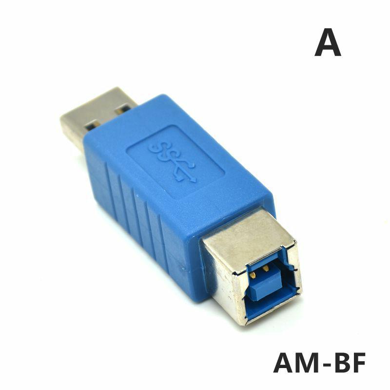 Usb 3.0 Type A Female Naar Usb Type B Male Converter Adapter Usb Print Kabel Conector Wisselaar: Oranje