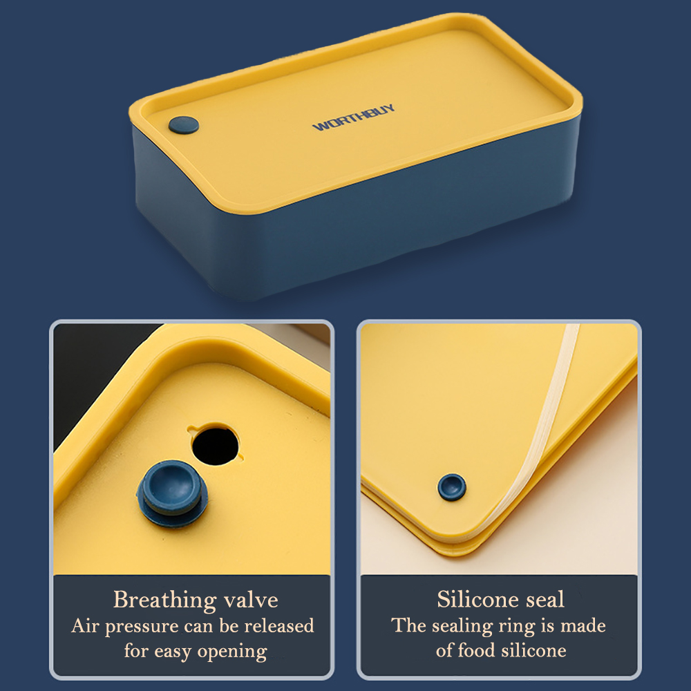 Lunch Bento Boxes Microwave Dinnerware Food Fruit Storage Case With Movable Compartments Salad Container Breakfast Box