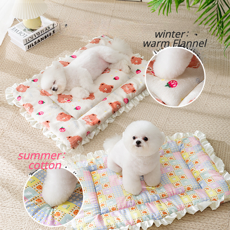 Tapete de dormir para animais de estimação, cama para cães e gatos, cobertor reforçado para cães e gatos, inverno quente, lavável, colchão para cães, cobertor para animais de estimação