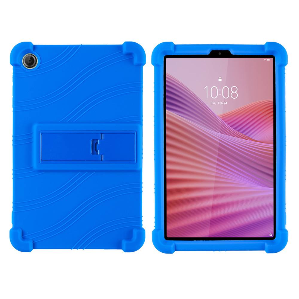 case For LENOVO Tab One 8.7 inch Tablet protective cover Android Tablet Soft Silicone Adjustable Stand protective sleeve: Blue
