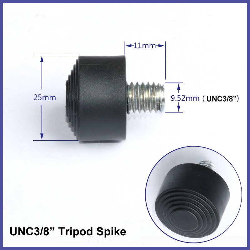 Attrezzature fotografiche 3/8 ''vite di metallo arpione per DSLR Treppiede Monopiede