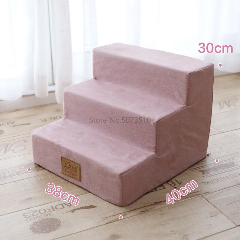 Pet Stair Dog Climbing Small Stairs Kitten Stepping Bed Four-layer Ladder Go To: Gray