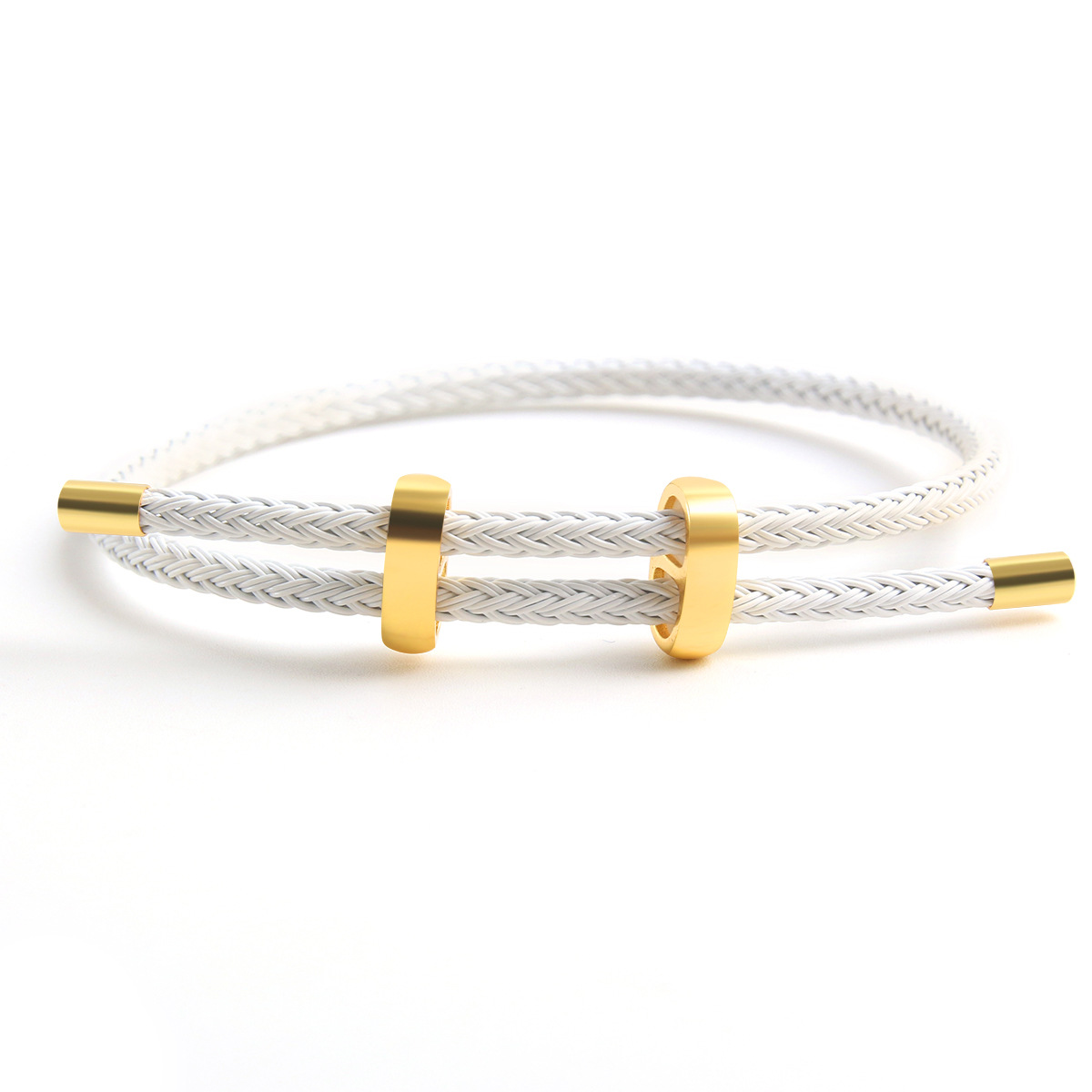 BenS fil corde Bracelet pour femmes coloré à la main bricolage hommes Bracelets réglable corde Bracelet bijoux B13: PLAQUÉ ARGENT