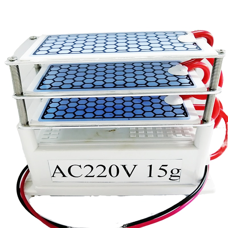 15g Ozone Generator 220v 3 layers Ceramic Plate Integrated Ozone Generator Water Air Ozonizer Air sterilizer