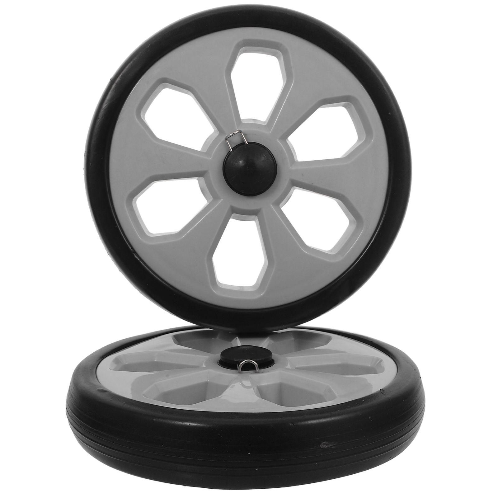 2 st kundvagnshjul matvagnsreserv hopfällbar vagn barnvagnstillbehör metallaxel golv