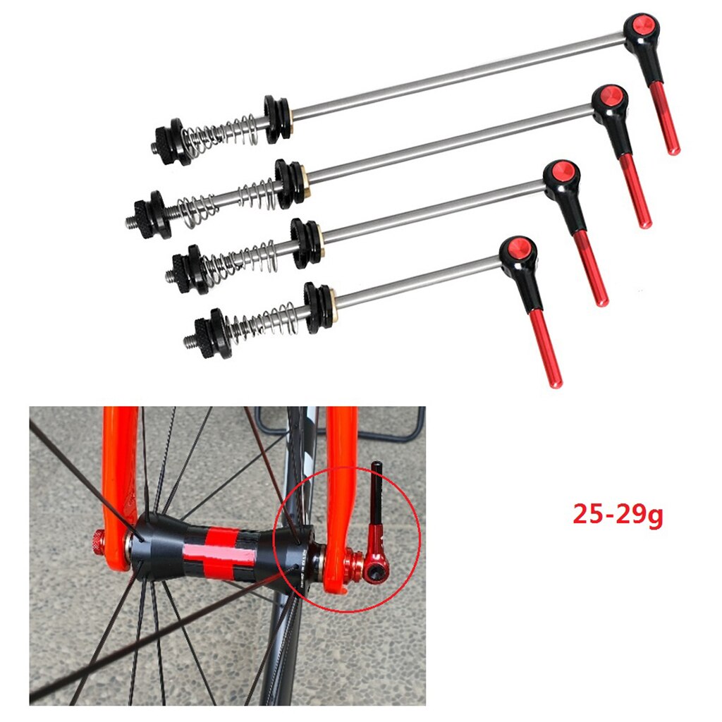 Cykel quick release aksel cykel hjul spyd for/bag mtb landevej foldecykel qr tool 74/100/130/135mm