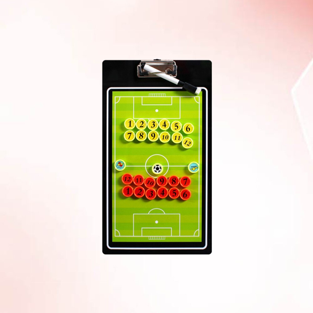 Magnetic Football Coaching Board Clip Board with Magnetic Number Chess Pieces