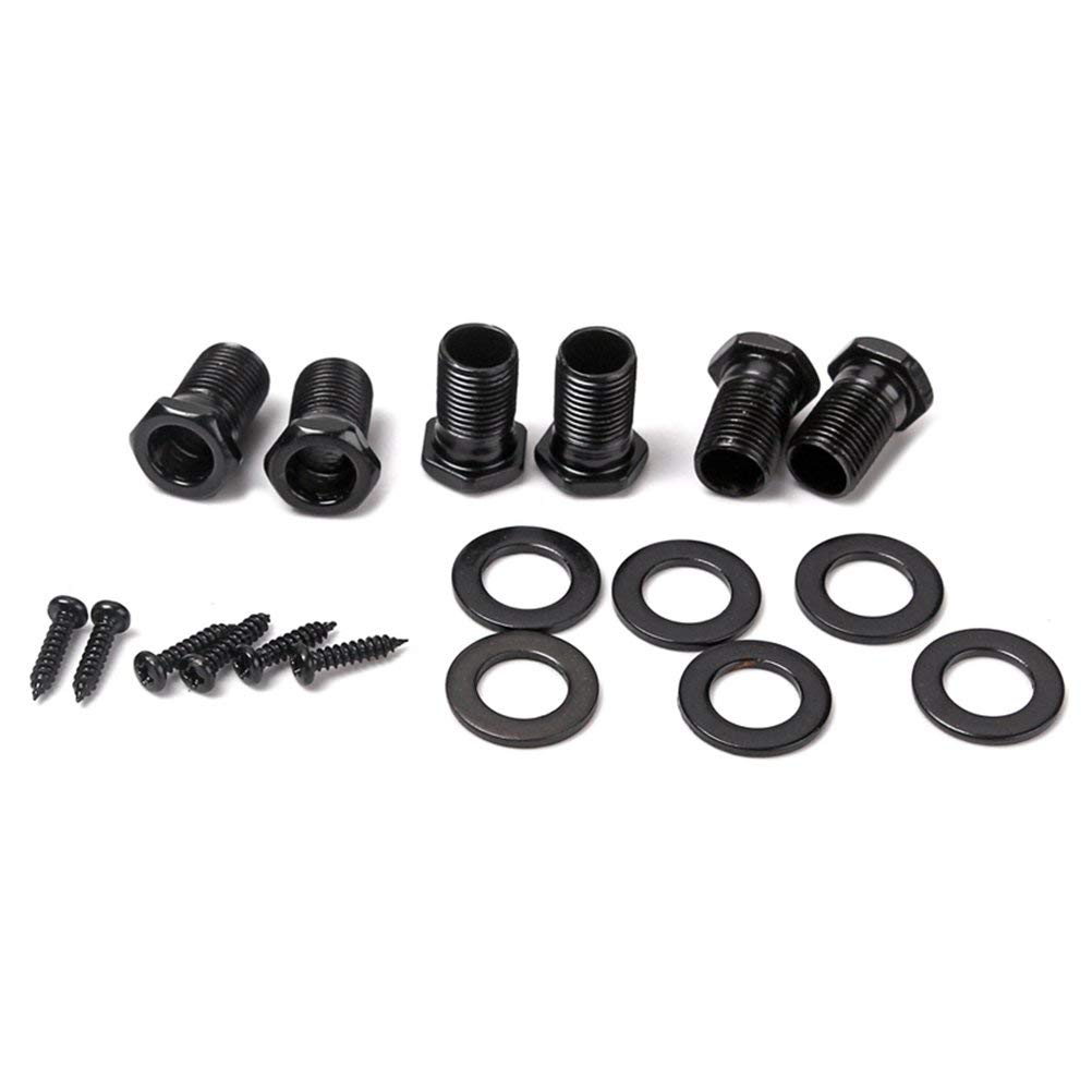 Accordeur guitare acoustique 3 gauche 3 cordes guitare droite accordage chevilles têtes de Machine PREMIUM-(noir)