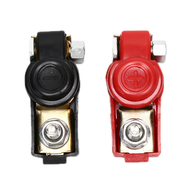 1Pair Auto Car Battery Terminal Connector Battery Quick Release Battery Terminals Clamps Cap Clips Car Replacement Parts: Default Title