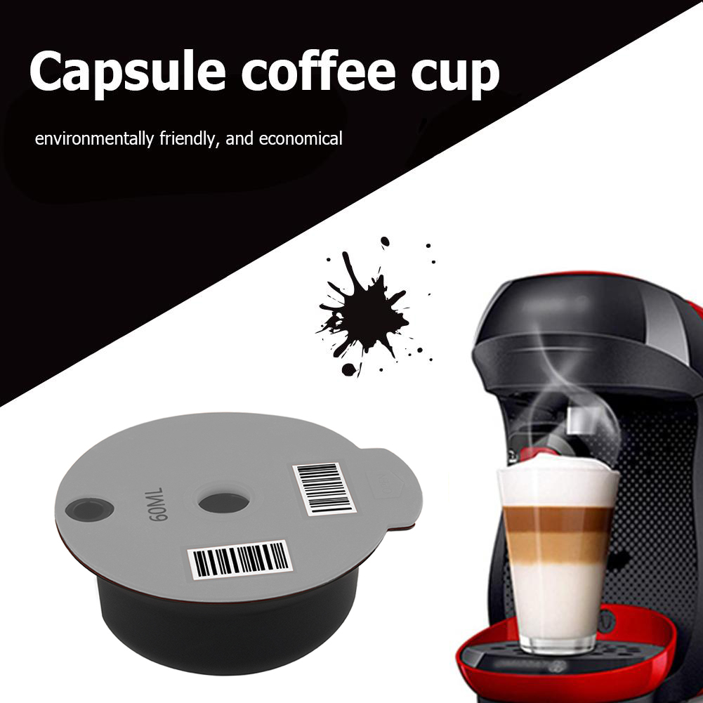 60ml/180ml genopfyldelige kaffekapsler til tassimo bosch maskine genanvendelig kaffepude crema maker miljøvenlig cafe køkken gadget