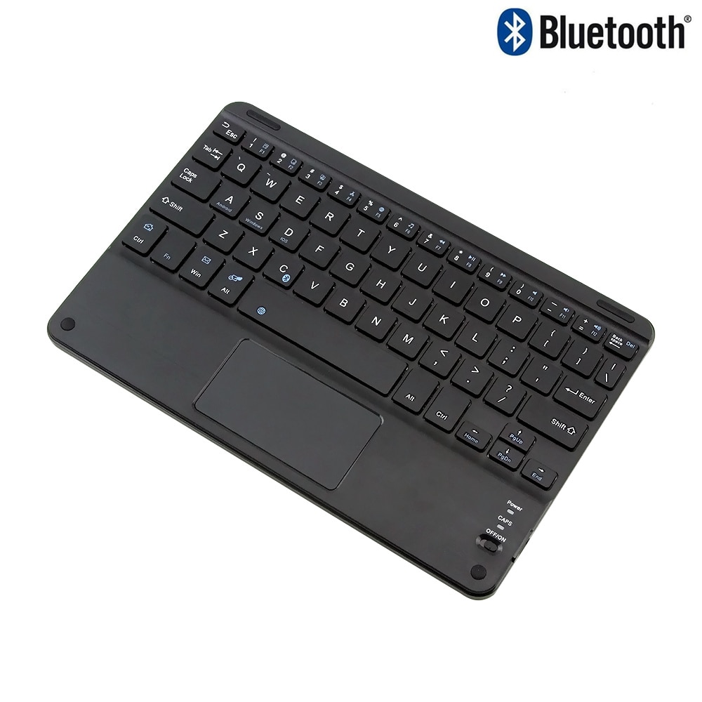 Bluetooth Draadloze Toetsenbord Touch Pad Met Muis Functie Mini Ultra Dunne Bt Computer Keybord Touchpad Pc Toetsenbord Voor Iphone Ipad