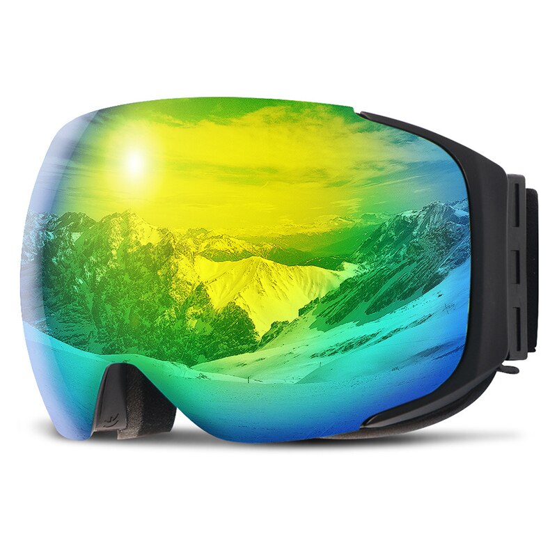 COPOZZ Magnetic Ski Goggles Men Women 100% UV400 Protection Double Anti-fog Single Double Board Ski Goggles: 3