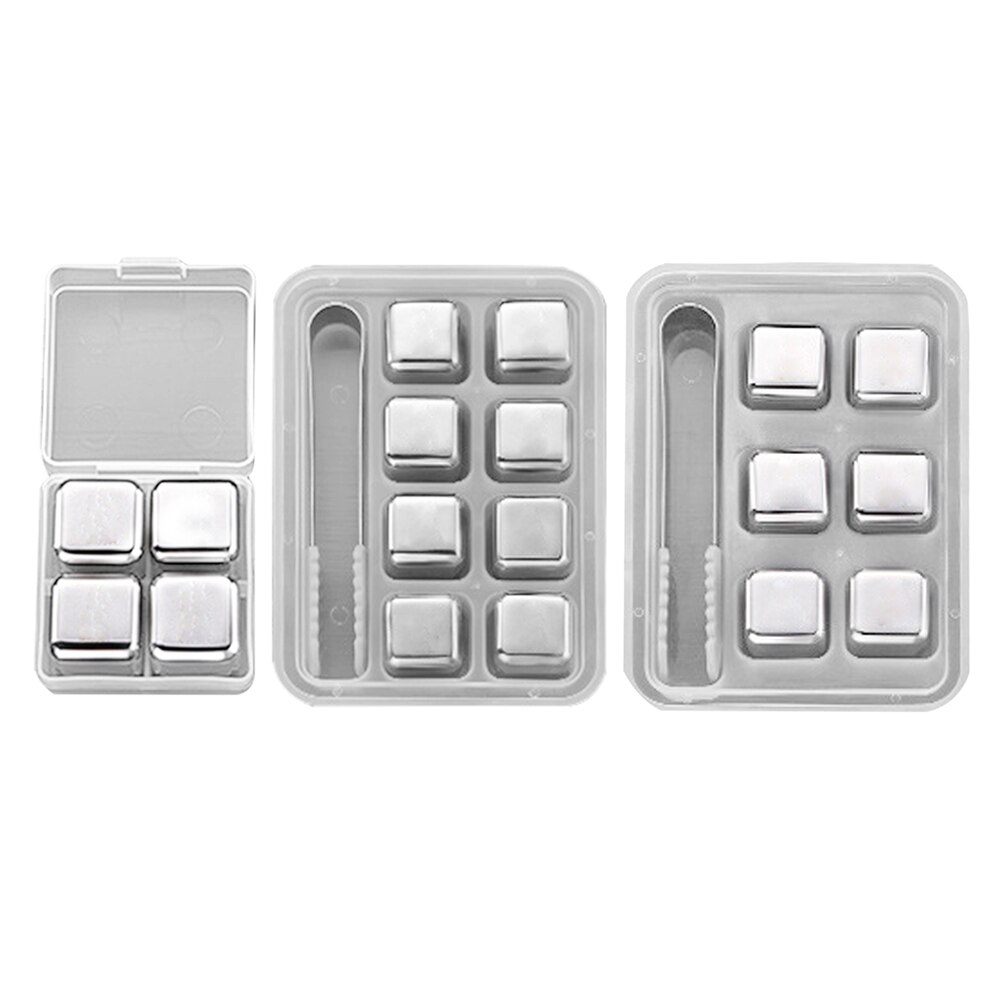 Bar enfriador de whisky Acero inoxidable cubitos de hielo whisky vino enfriador de cerveza enfriador reutilizable utensilios de cocina de hielo