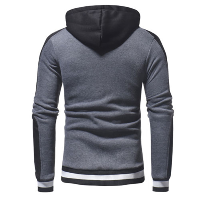 Spring Autumn Hoodies Men Pullover Solid Gray White Sportswear Sweatshirt Men's Tracksuits Hoodies Teen Clothes With Hat