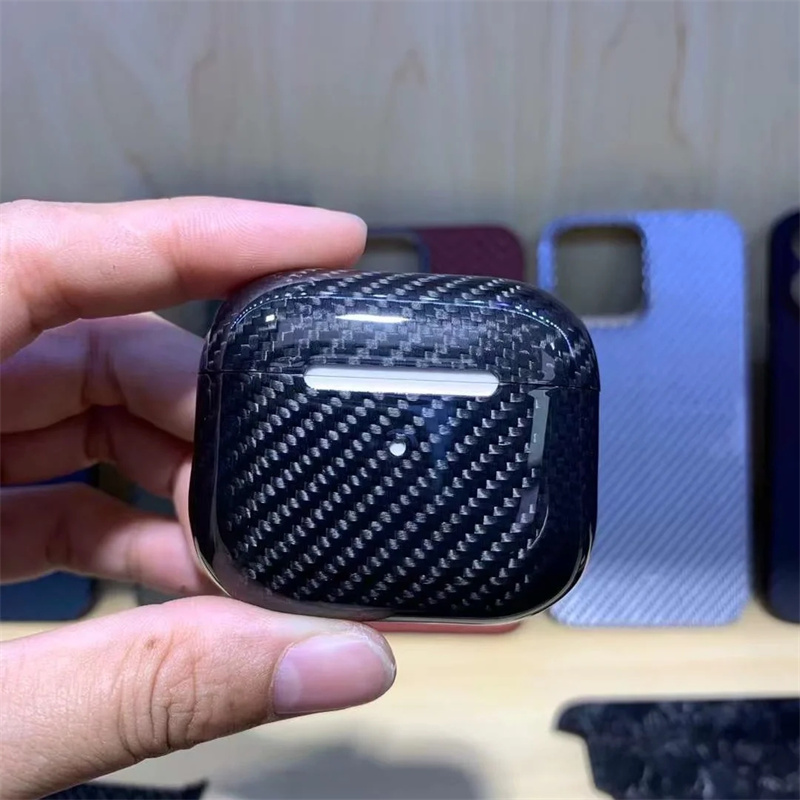 Real Carbon Fiber Earphone Case for Apple Airpods 3 Carbon Fiber Earphone Wireless Bluetooth for AirPods Pro 2）Case