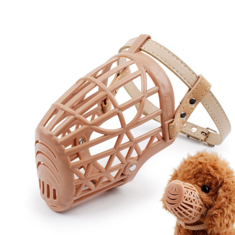 Pet Dog Mouth Cover Fence Type Mesh Mask Pet Dog Muzzle Plastic Strong Dogs Muzzle Basket Anti-Biting Dog Mouth Mask