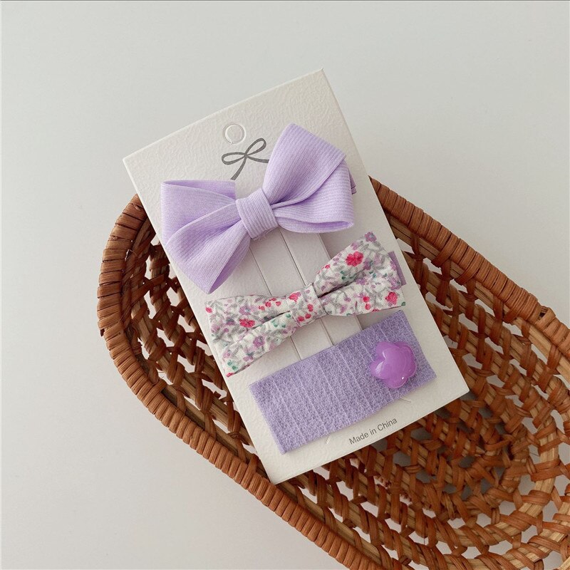 3Stck Bogen Blumen Haar Clip Mädchen Nette Haar Bands Haar Zubehör Handgemachte tuch Headwear Haarnadeln Karikatur Haarnadel Kopfschmuck: 6