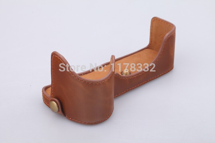 Leather Camera Tas Lederen Half Case Grip Schouderband voor Sony Alpha A7IIA7M2 A7 Mark II Camera