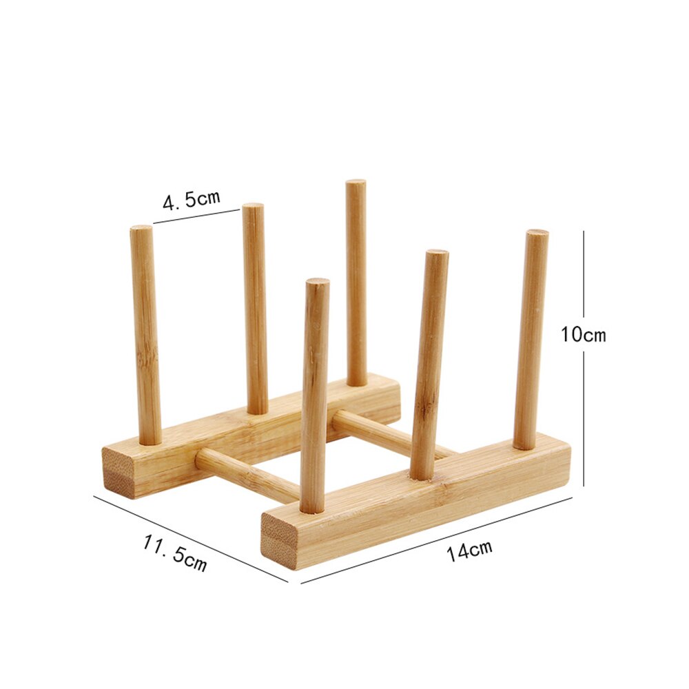 Kitchen Dish Drain Rack Dinnerware Storage Organizer Tray Plate Drying Shelf Wooden Book Cups Display Stand Drainer Holder: G362331