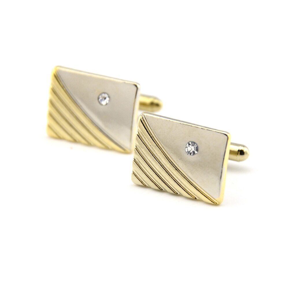 Herren Schmuck Manschettenknöpfe Formale Gold Silber Business Manschette Links Hochzeit Party: A26-Gold