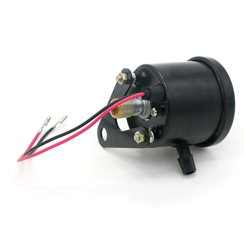 Odómetro Universal para motocicleta de 12V CC, velocímetro, tacómetro, ajuste de motocicleta, Vintage, escúter, Motor Retro, medidor negro