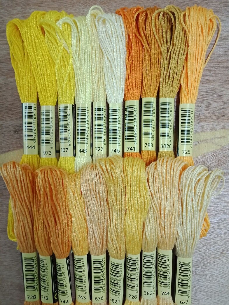 50/100/150/200/250/300/447pcs Different Colors No Repeated Colors Embroidery Floss Cross Stitch Floss Thread