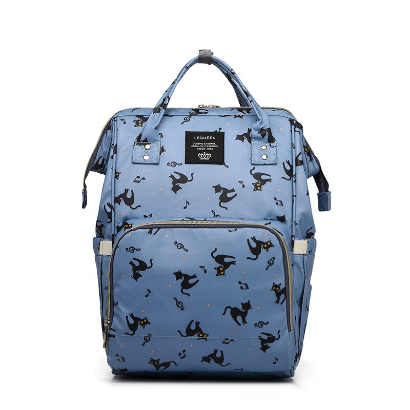 Lequeen Colorful Diaper Bag Waterproof Nappy Bag Large Capacity Maternity Bag Travel Backpack Nursing Bag: F