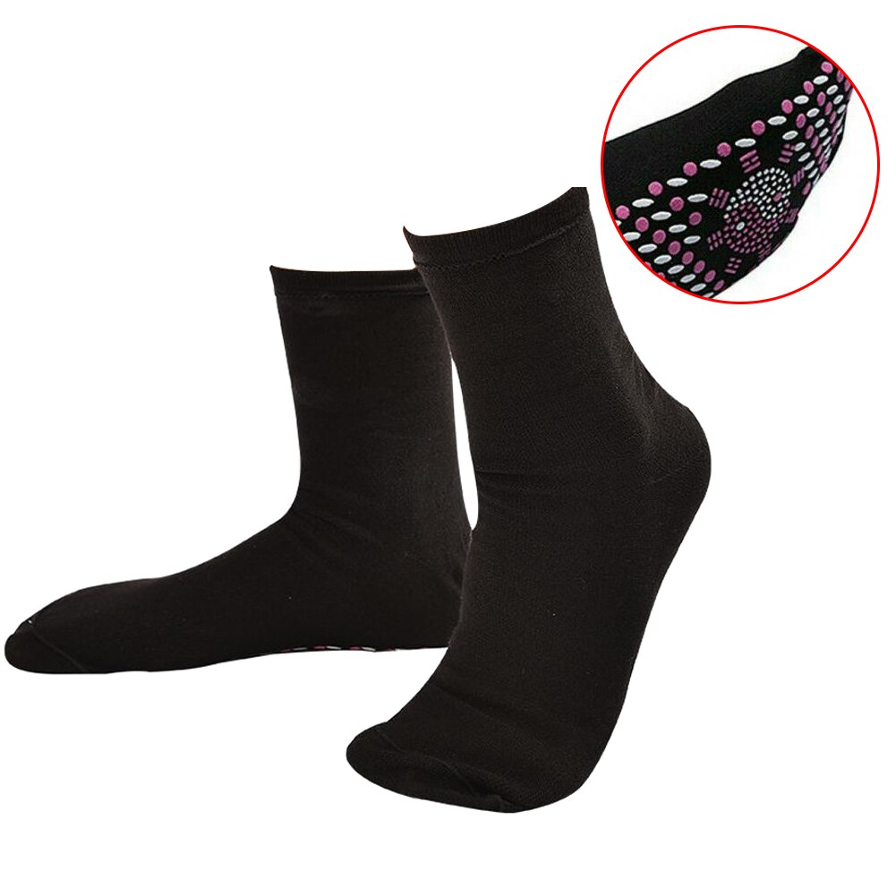 Calcetines deportivos térmicos para hombre y mujer, calcetín de terapia magnética, Calefacción magnética, cómodos y transpirables, para esquí y Fitness, novedad de: Black