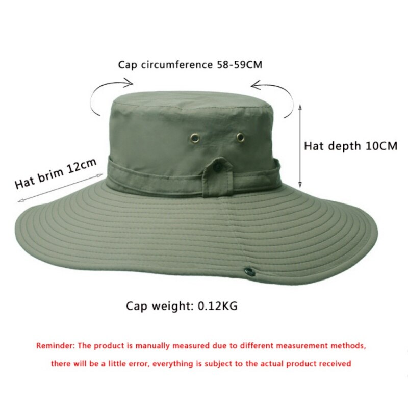 Summer Breathable Sunscreen Hats Outdoor Wide Brim Bucket Hats For Fishing Sun Protection 50+UPF Bora Boonie Hat Outdoor tool