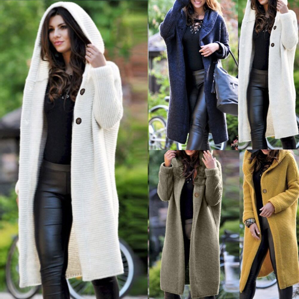 Loose Solid Cardigan Women Long Sleeve Sweater Long Cardigan Jumoer Harajuku Roupas Cardigan Plus Size