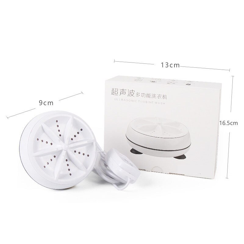 Mini Ultrasonic Washing Machine washing Portable Household Turbo Rotating Washer Lazy USB Charging Laundry Artifact for Travel